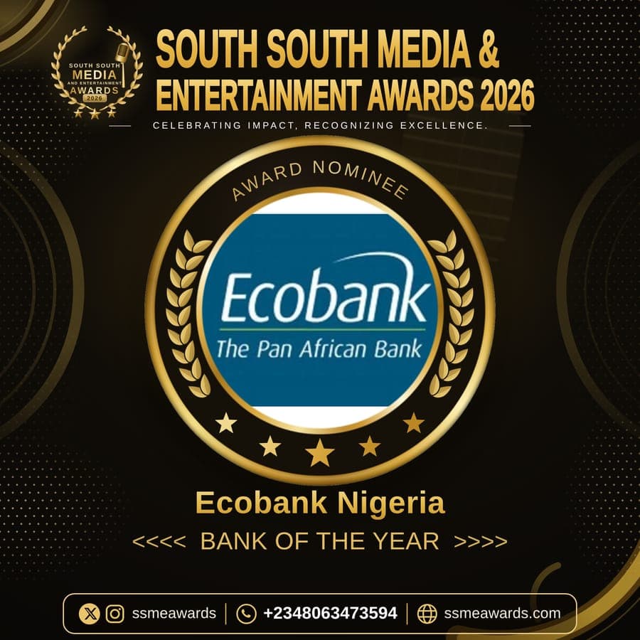 Official SSMEA 2026 nominee flier for Ecobank Nigeria