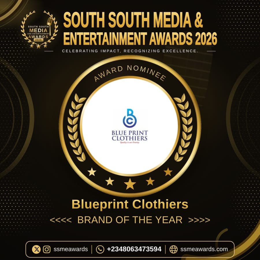 Official SSMEA 2026 nominee flier for Blueprint Clothiers