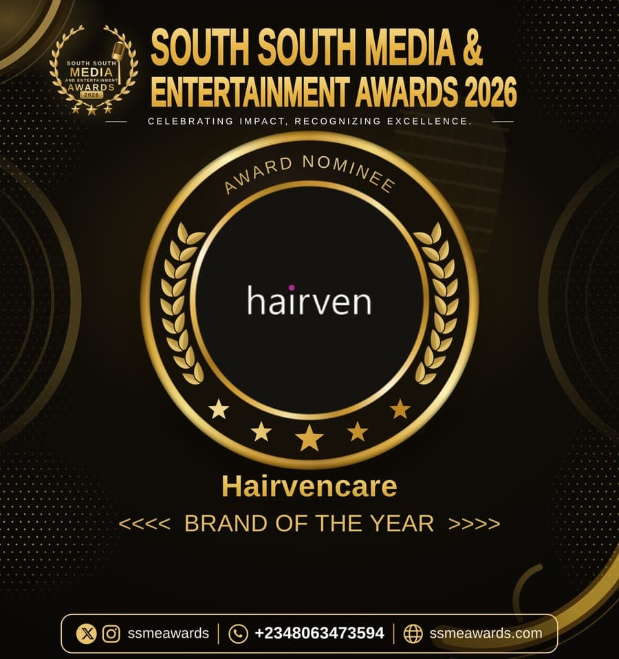 Official SSMEA 2026 nominee flier for Hairvencare