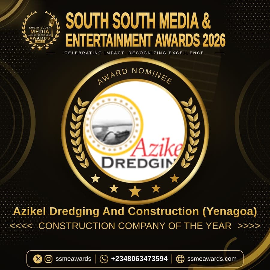Official SSMEA 2026 nominee flier for Azikel Dredging And Construction (Yenagoa)