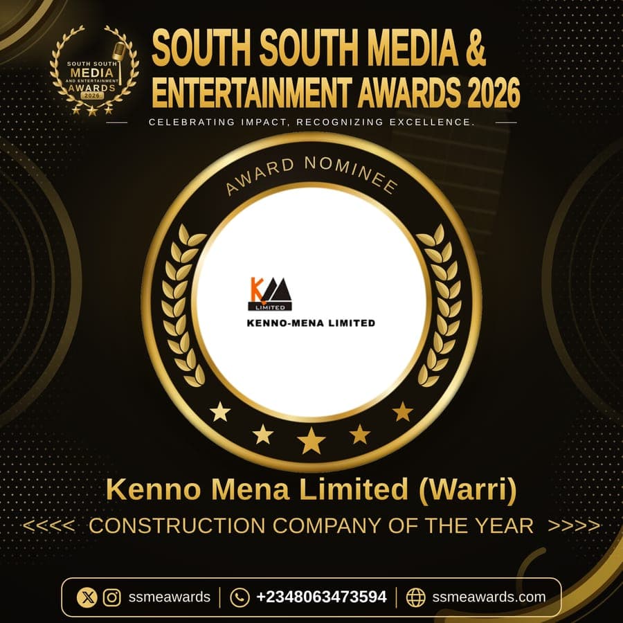 Official SSMEA 2026 nominee flier for Kenno Mena Limited (Warri)