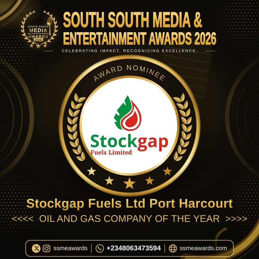 Official SSMEA 2026 nominee flier for Stockgap Fuels Ltd Port Harcourt