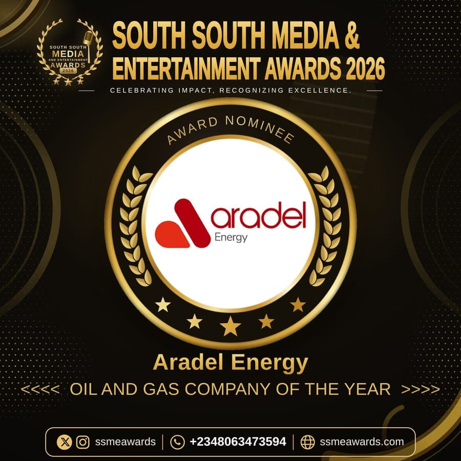 Official SSMEA 2026 nominee flier for Aradel Energy