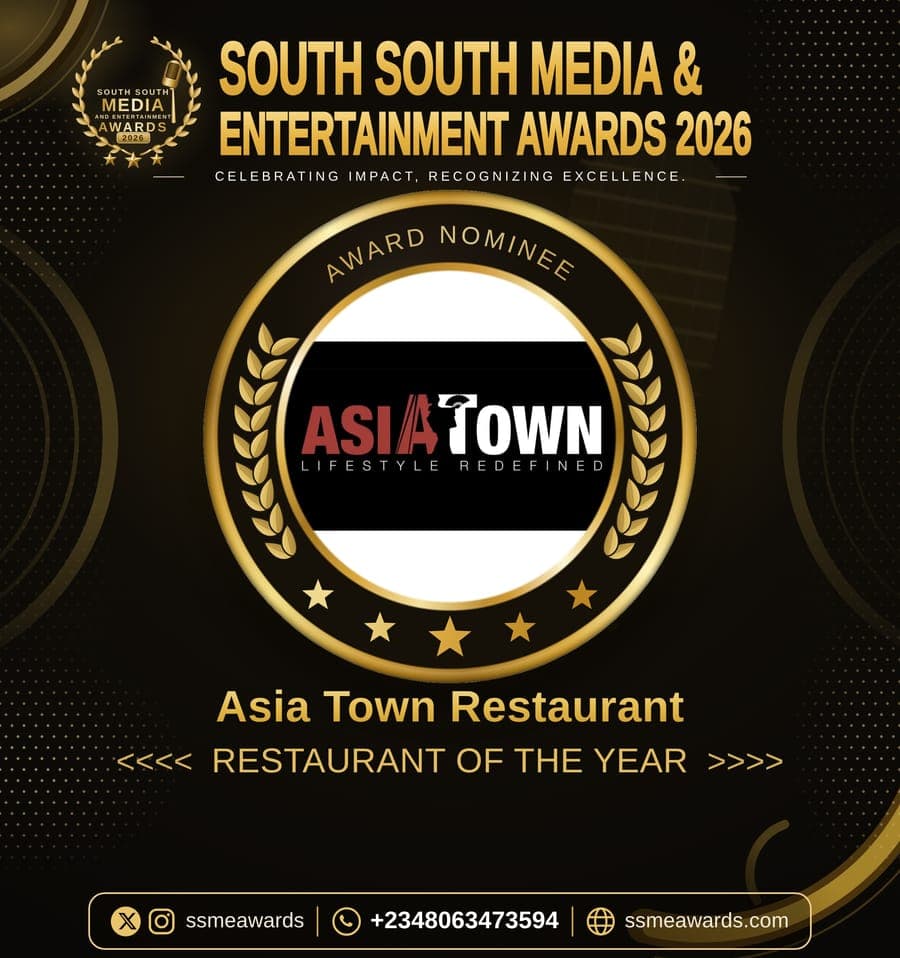 Official SSMEA 2026 nominee flier for Asia Town Restaurant