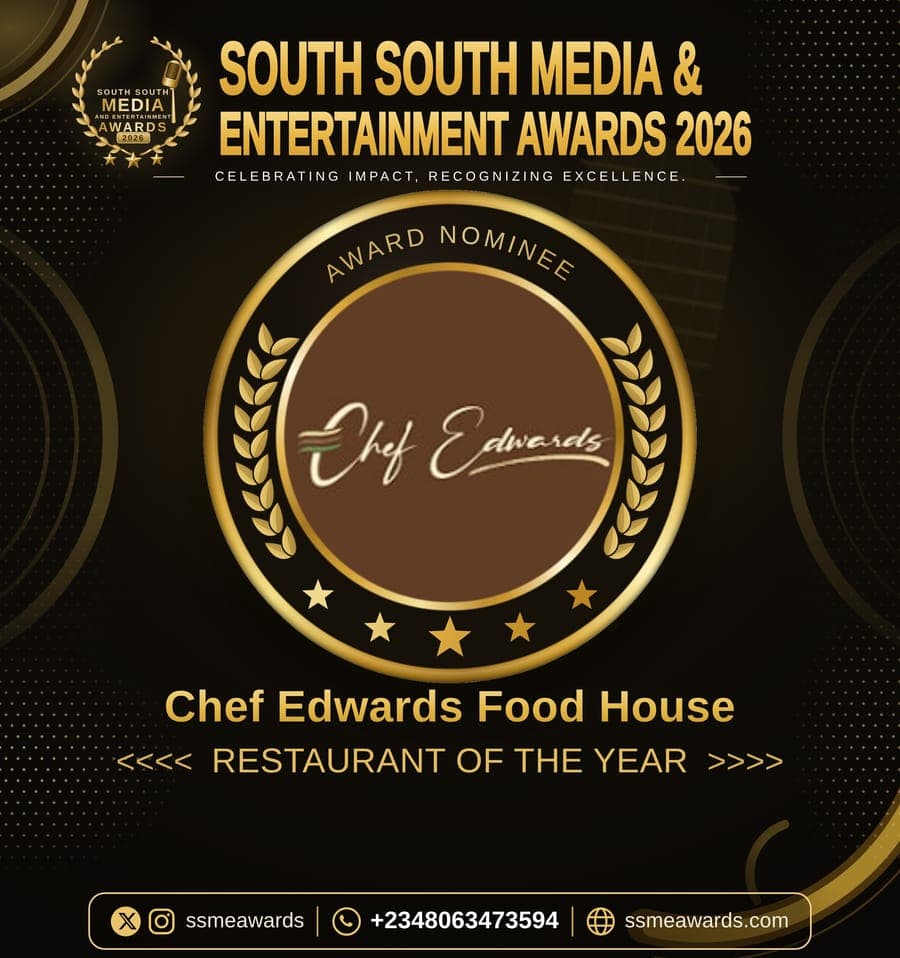 Official SSMEA 2026 nominee flier for Chef Edwards Food House