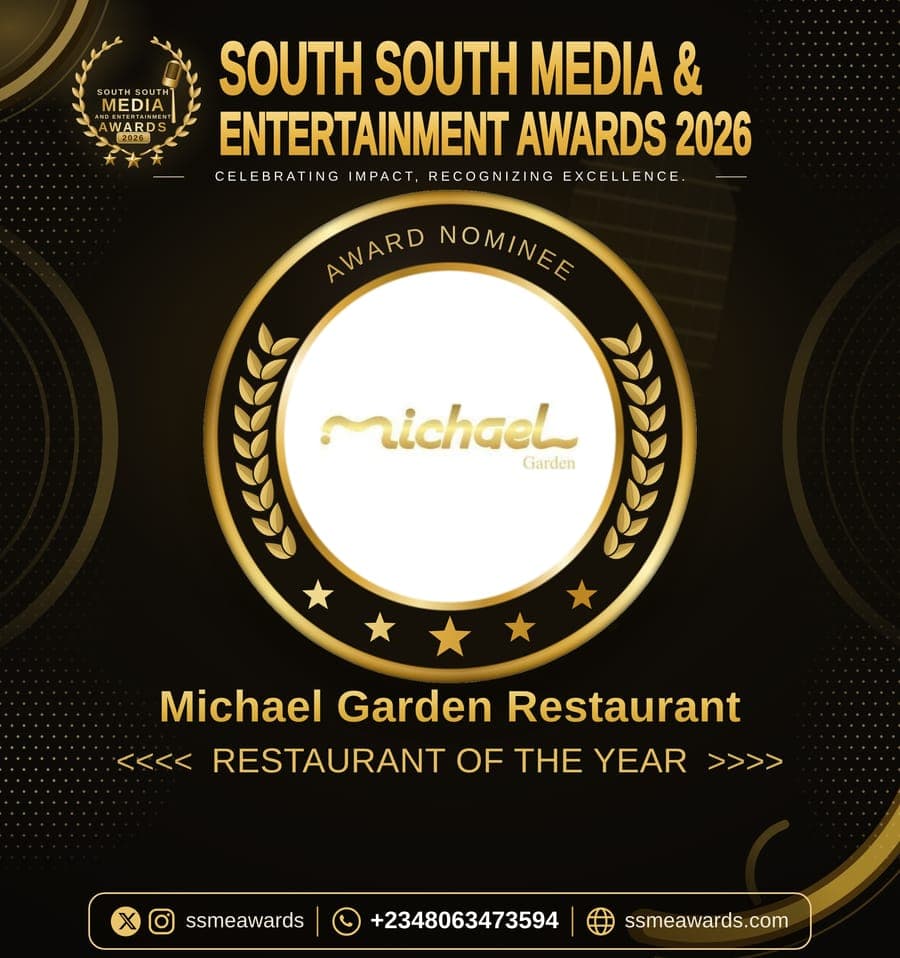 Official SSMEA 2026 nominee flier for Michael Garden Restaurant