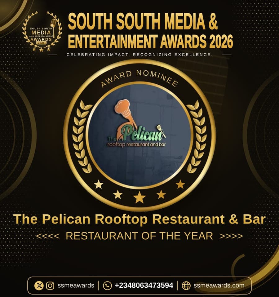 Official SSMEA 2026 nominee flier for The Pelican Rooftop Restaurant & Bar