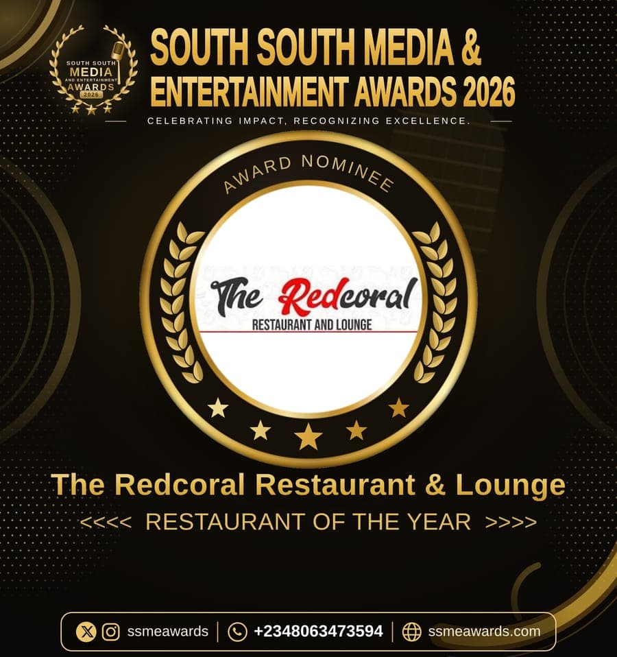 Official SSMEA 2026 nominee flier for The Redcoral Restaurant & Lounge