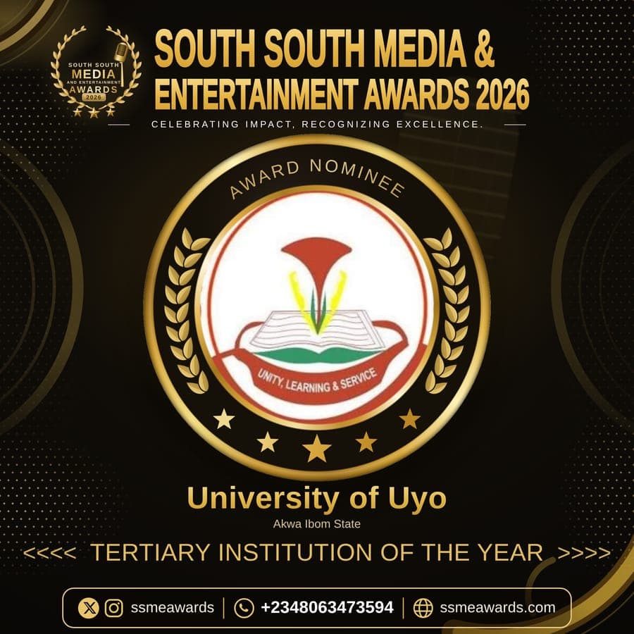Official SSMEA 2026 nominee flier for University of Uyo, Akwa Ibom State