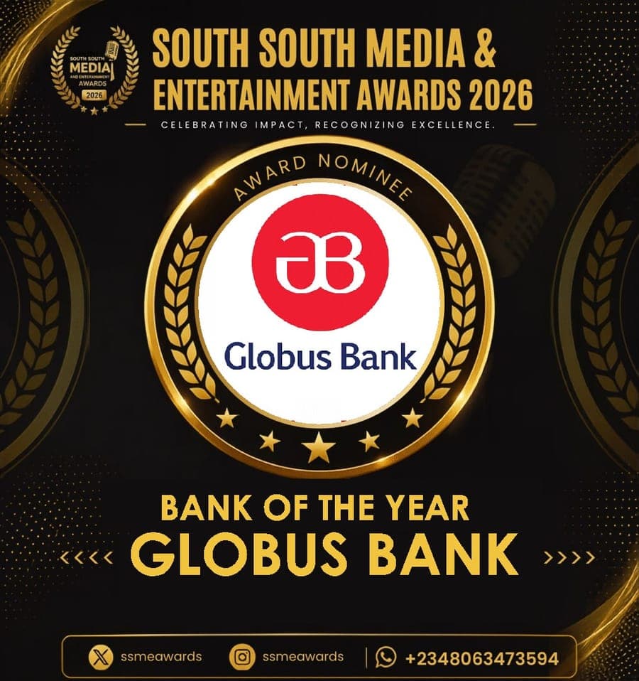 Official SSMEA 2026 nominee flier for Globus Bank
