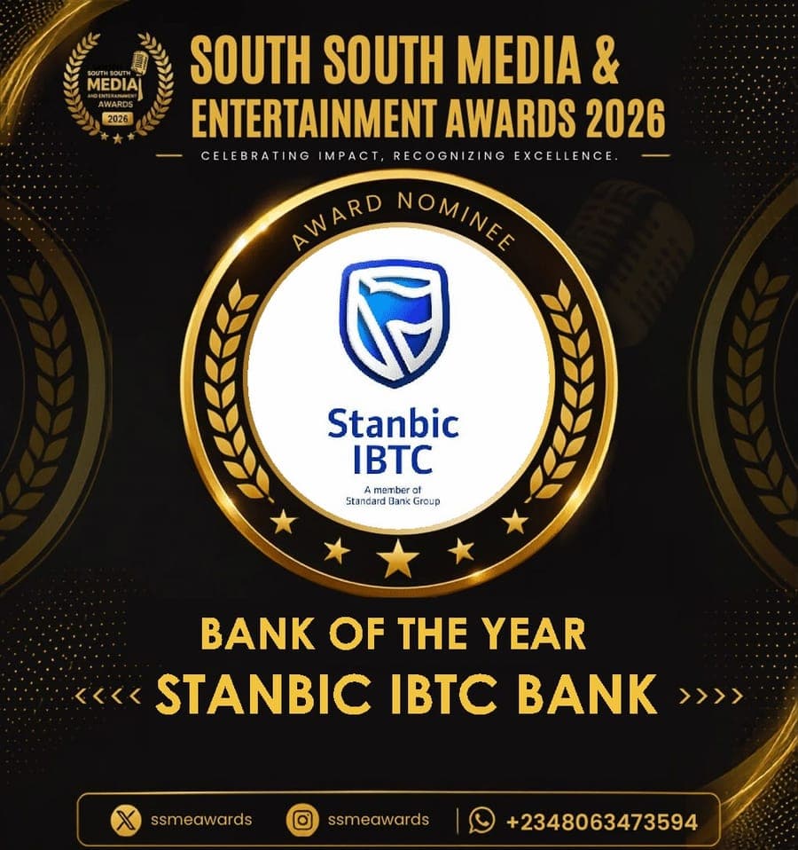 Official SSMEA 2026 nominee flier for Stanbic IBTC Bank