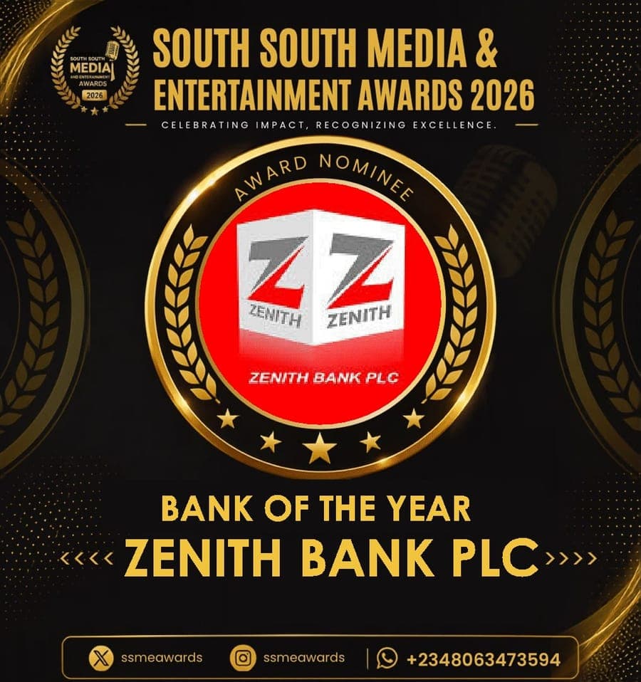 Official SSMEA 2026 nominee flier for Zenith Bank Plc