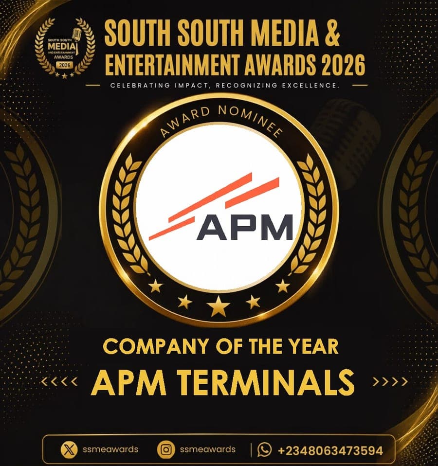 Official SSMEA 2026 nominee flier for APM Terminals