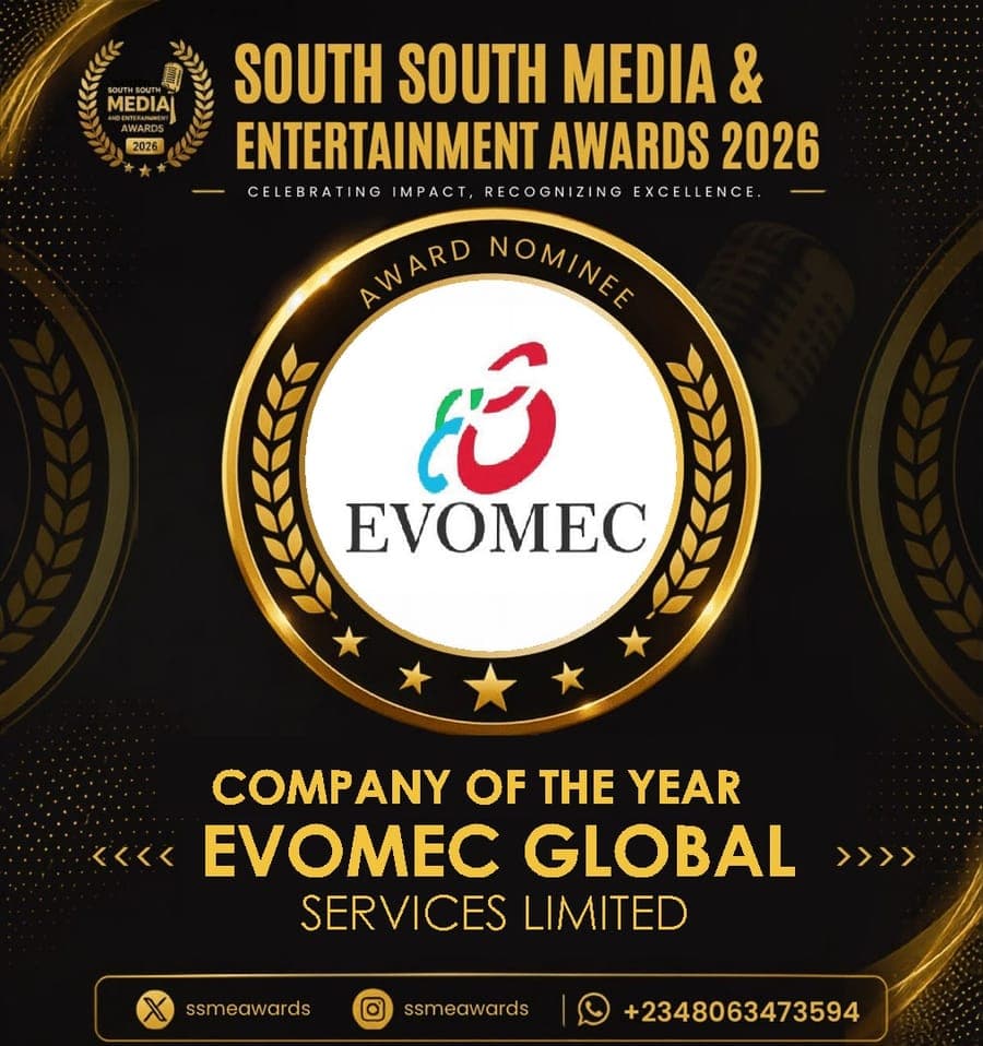 Official SSMEA 2026 nominee flier for Evomec Global Services Limited
