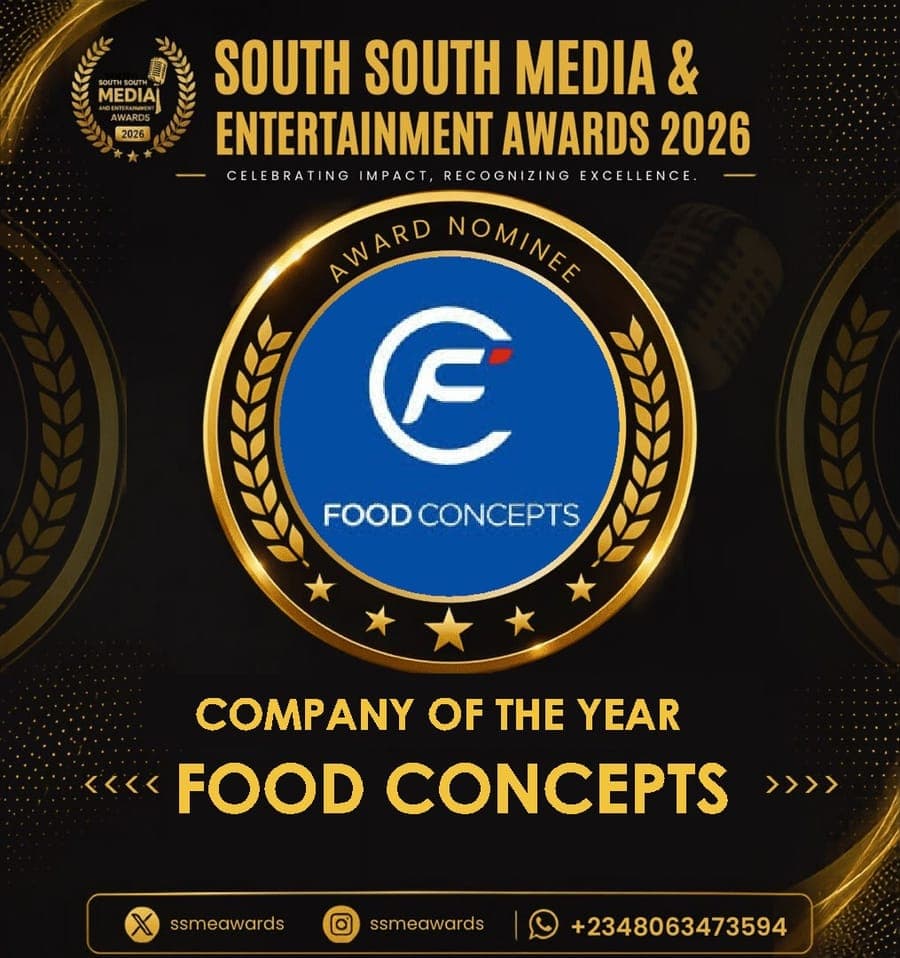 Official SSMEA 2026 nominee flier for Food Concepts