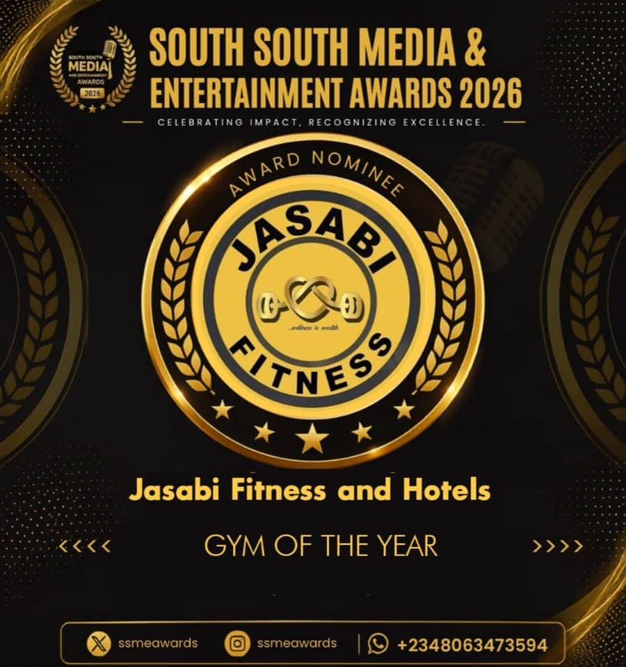 Official SSMEA 2026 nominee flier for Jasabi Fitness and Hotels