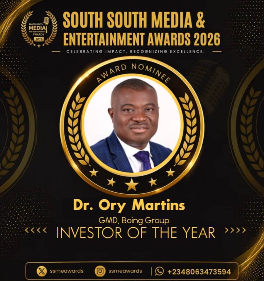 Official SSMEA 2026 nominee flier for Dr. Ory Martins, GMD, Boing Group