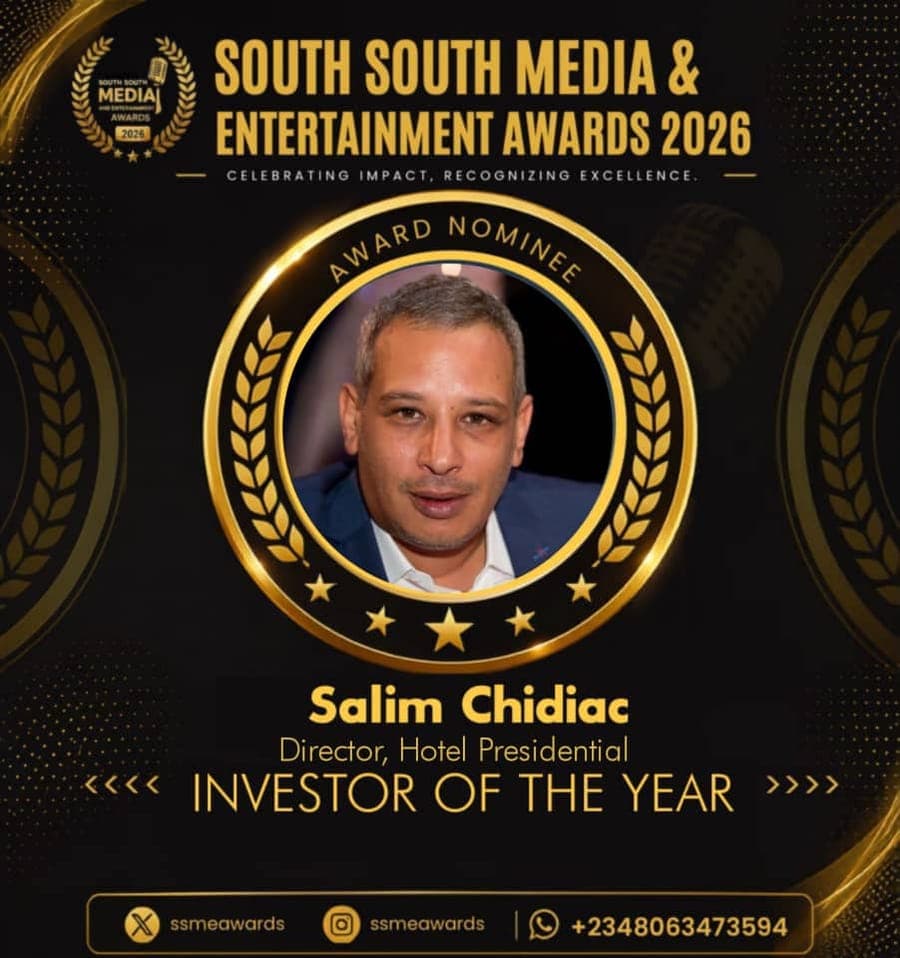 Official SSMEA 2026 nominee flier for Salim Chidiac, Director, Hotel Presidential