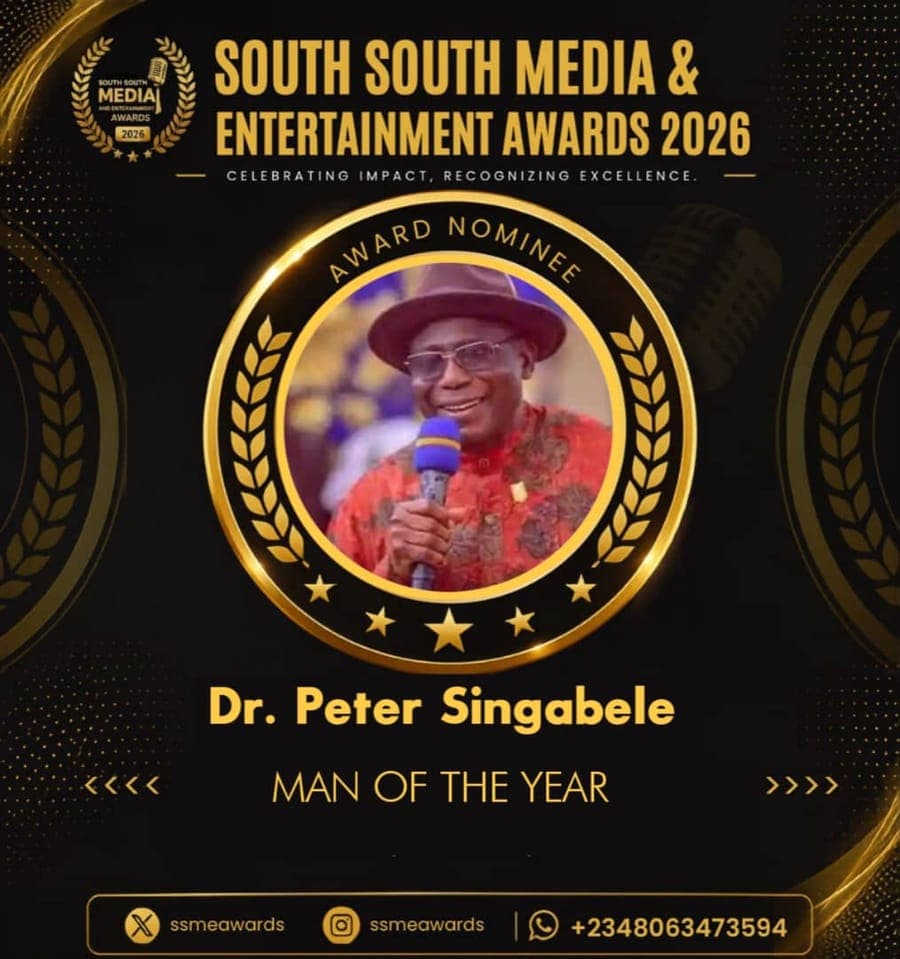 Official SSMEA 2026 nominee flier for Dr. Peter Singabele