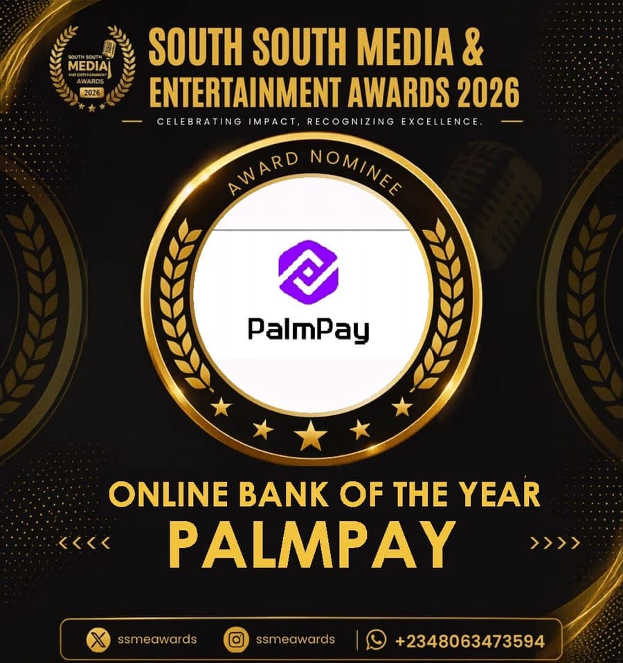Official SSMEA 2026 nominee flier for PalmPay