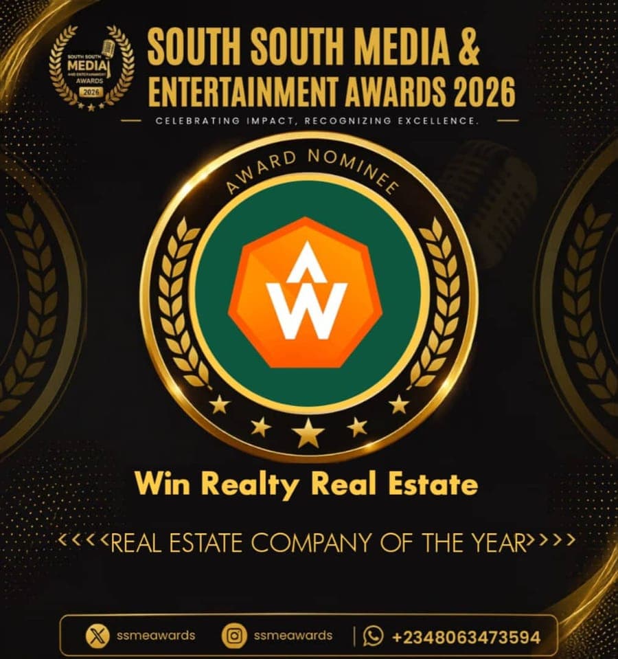 Official SSMEA 2026 nominee flier for Win Realty Real Estate