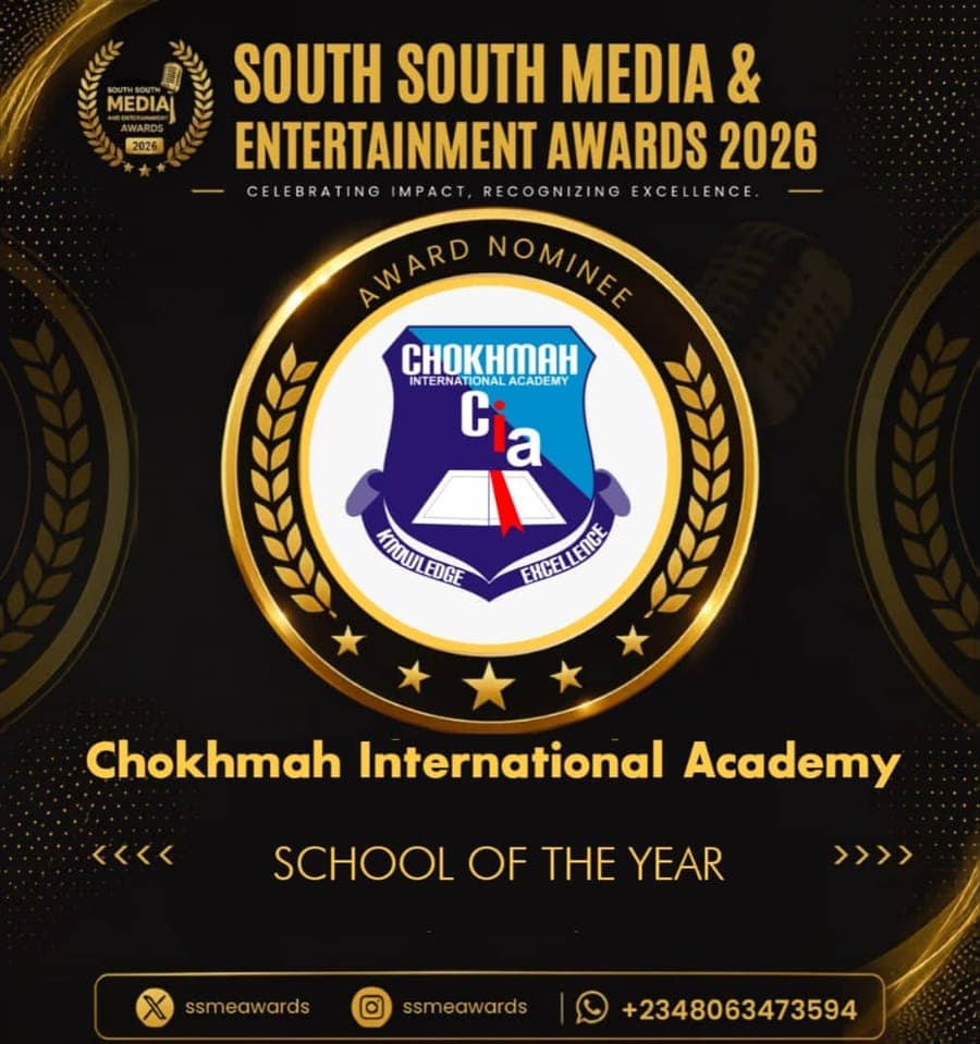 Official SSMEA 2026 nominee flier for Chokhmah International Academy, Port Harcourt