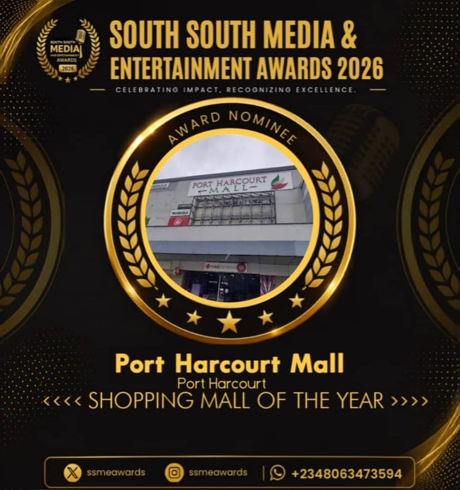 Official SSMEA 2026 nominee flier for Port Harcourt Mall, Port Harcourt