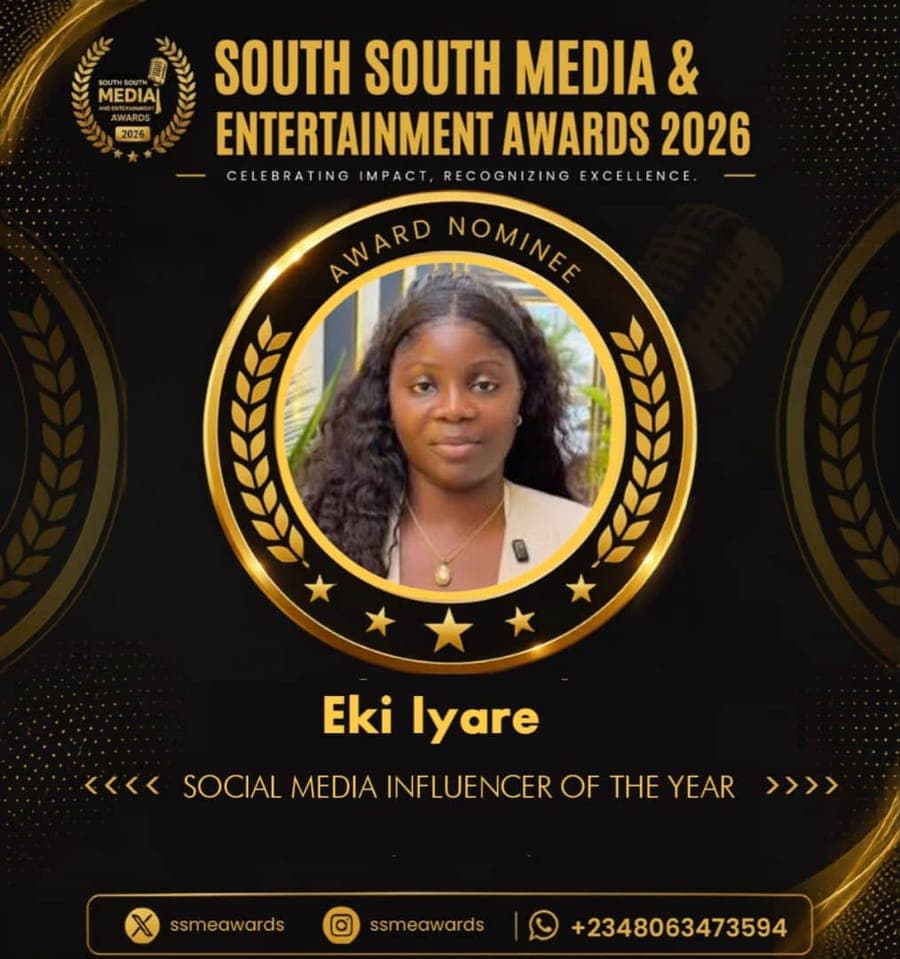 Official SSMEA 2026 nominee flier for Eki Iyare