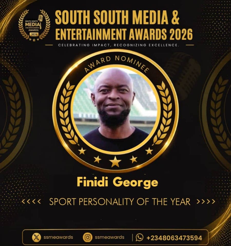 Official SSMEA 2026 nominee flier for Finidi George