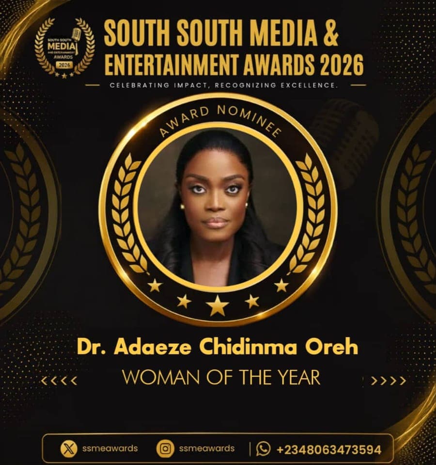 Official SSMEA 2026 nominee flier for Dr. Adaeze Chidinma Oreh