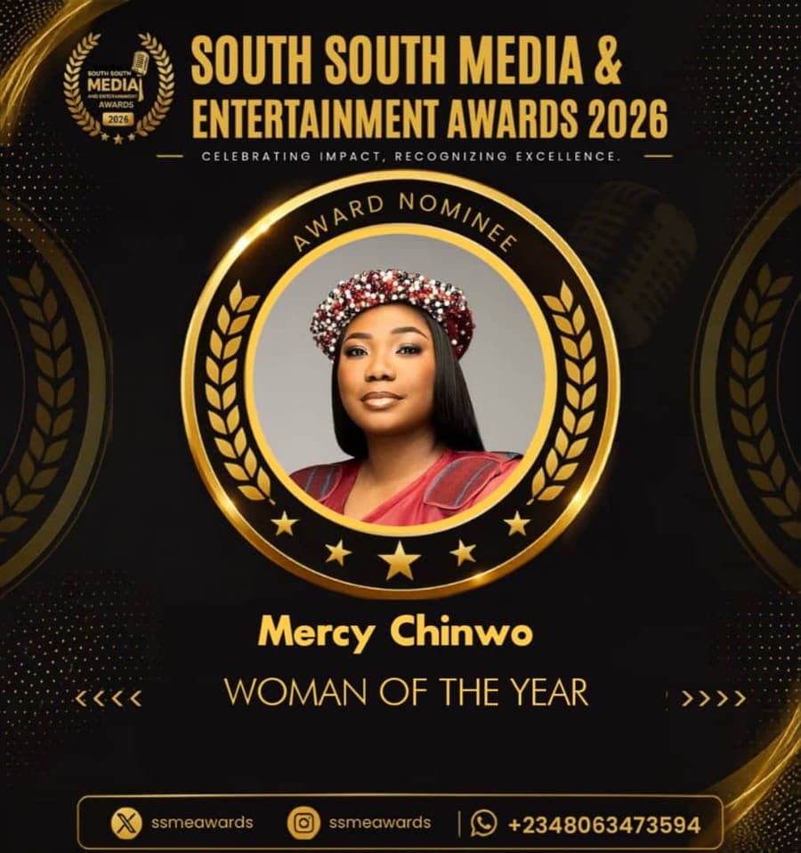 Official SSMEA 2026 nominee flier for Mercy Chinwo